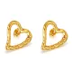 Wholesale Stainless Steel Hollow Heart Stud Earrings