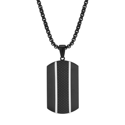 Wholesale Stainless Steel Black Dog Tag