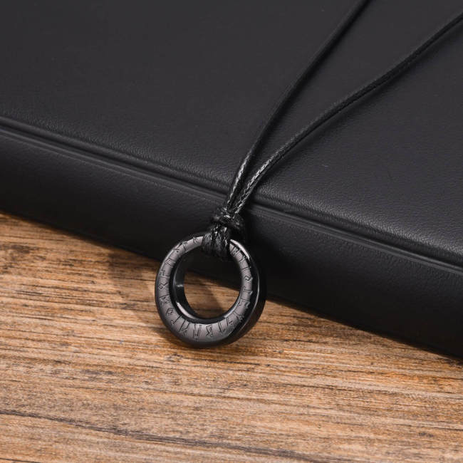 Wholesale Stainless Steel Rune Wheel Urn Pendant
