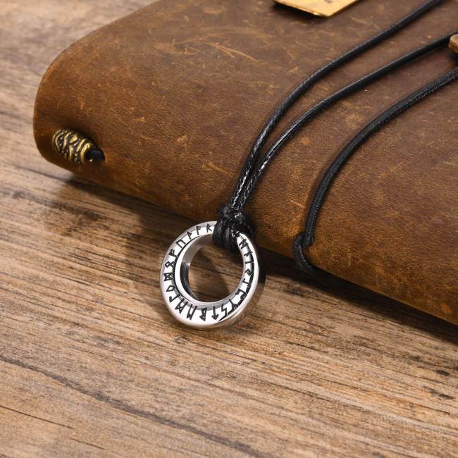 Wholesale Stainless Steel Rune Wheel Urn Pendant
