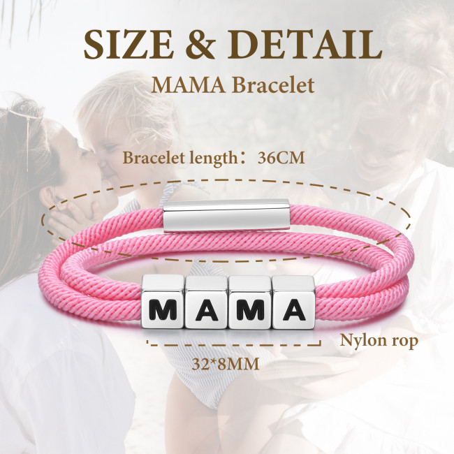 Wholesale Stainless Steel MAMA Bracelet