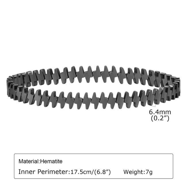 Wholesale Black Gallstone Hematite Beaded Bracelets