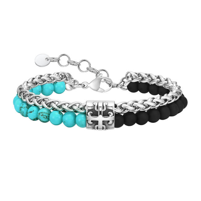 Wholesale Stainless Steel Tiger Eye Agate Bracelet