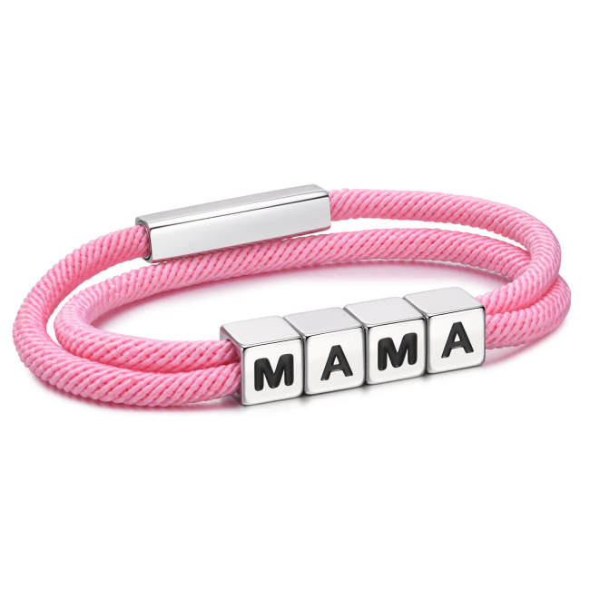 Wholesale Stainless Steel MAMA Bracelet