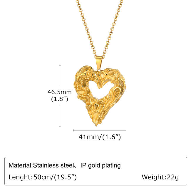 Wholesale Stainless Steel Love Heart Pendant