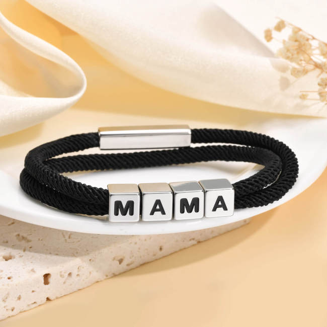 Wholesale Stainless Steel MAMA Bracelet