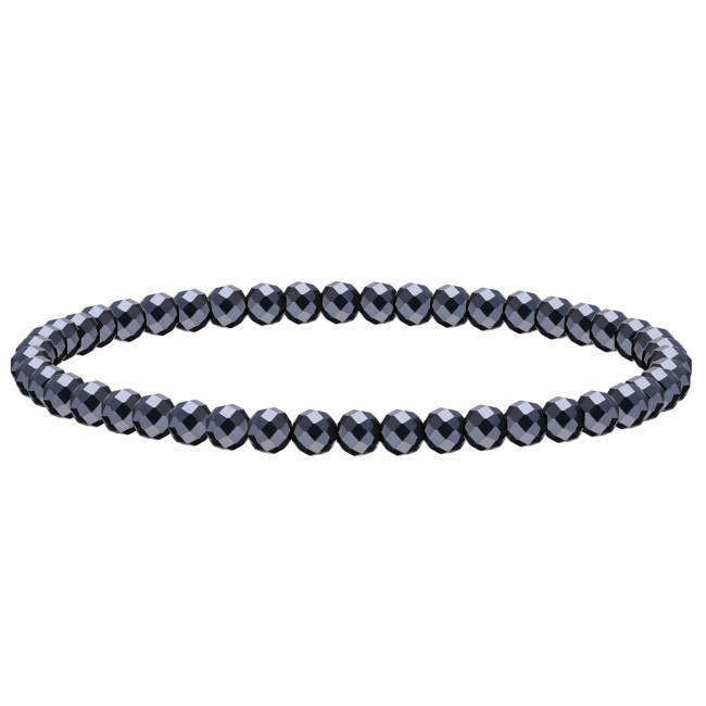 Wholesale Black Gallstone Hematite Beaded Bracelets