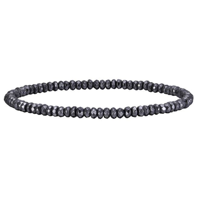 Wholesale Black Gallstone Hematite Beaded Bracelets