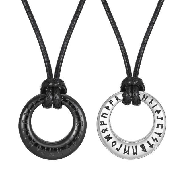 Wholesale Stainless Steel Rune Wheel Urn Pendant