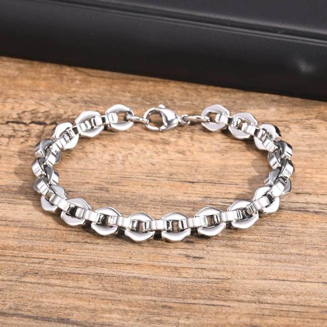 Wholesale Stainless Steel Chunky Chain Bracelet