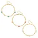Wholesale Stainless Steel Green Heart Anklet