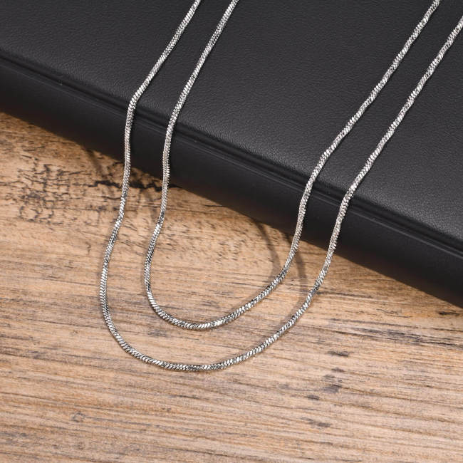 Wholesale Stainless Steel Snake Bone Chain Necklace