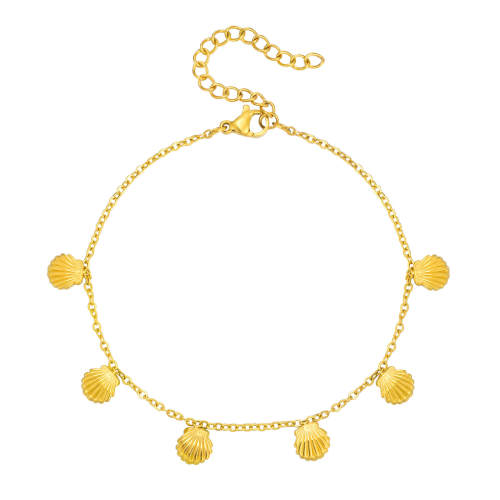 Wholesale Stainless Steel Elegant Scallop Shell Anklet