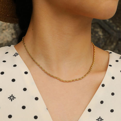 Wholesale Stainless Steel Paperclip Chain Necklace