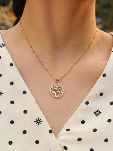 Wholesale Copper Tree of Life Pendant Necklace