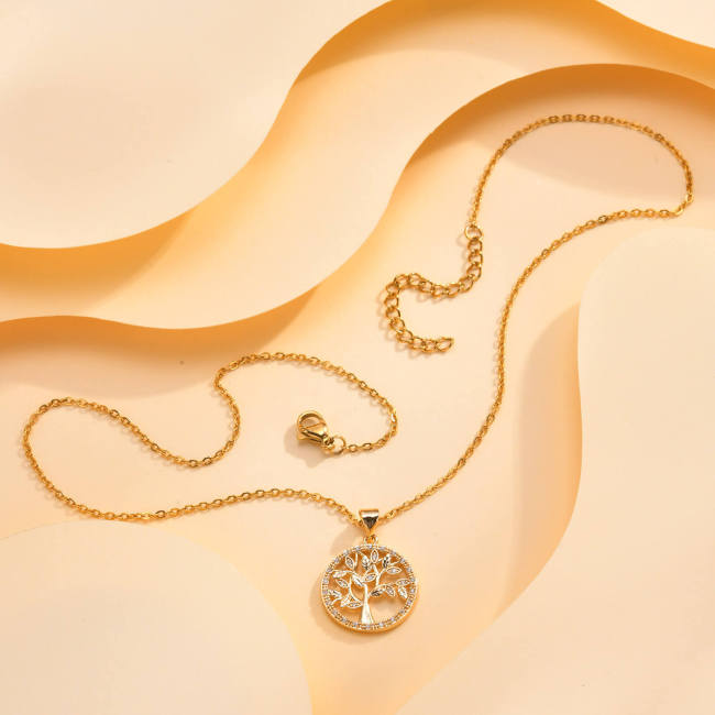 Wholesale Copper Tree of Life Pendant Necklace