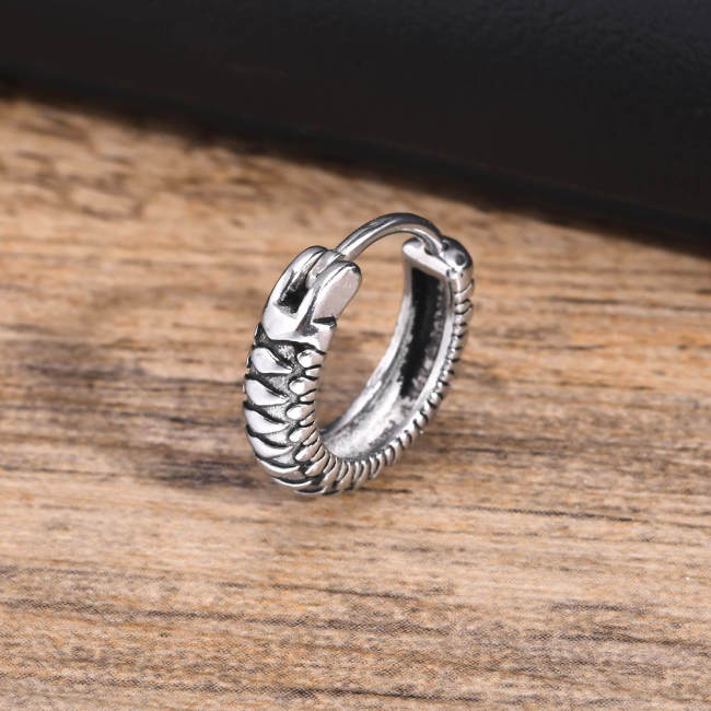 Wholesale Stainless Steel Men Huggie Earring