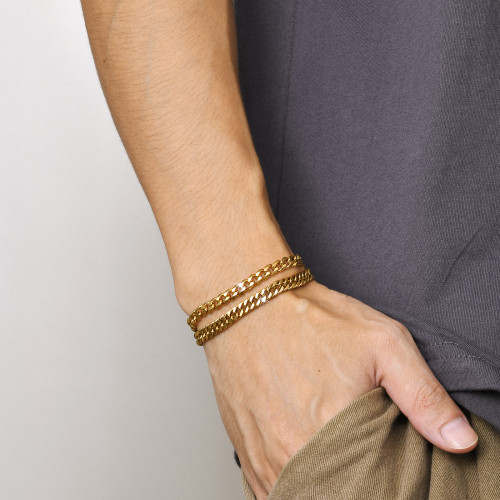 Wholesale Stainless Steel Chain Bracelet Set
