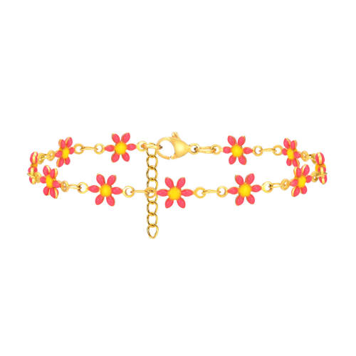 Wholesale Stainless Steel Elegant Enamel Colorful Bracelet
