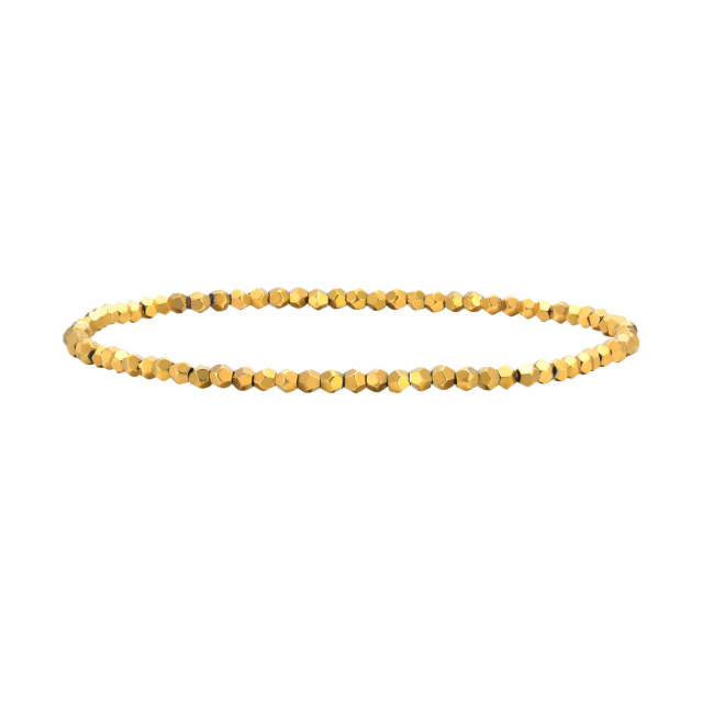 Wholesale Black Gallstone Gold Beaded Bracelet