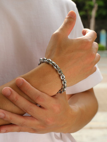 Wholesale Stainless Steel Chunky Chain Bracelet