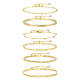 Wholesale Stainless Steel Six Pieces Stacked Bracelet