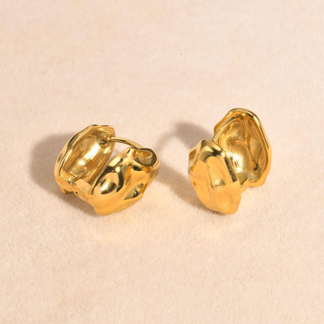Wholesale Stainless Steel Hammered Earrings