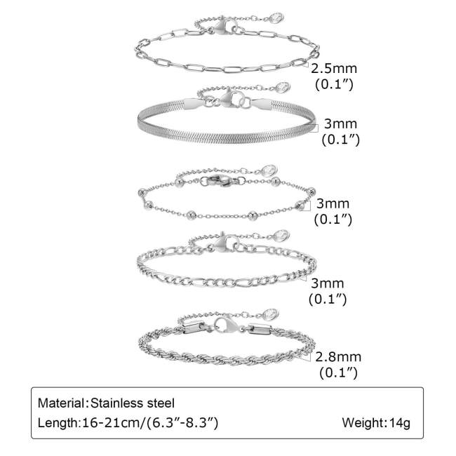 Wholesale Stainless Steel Bracelet Sets