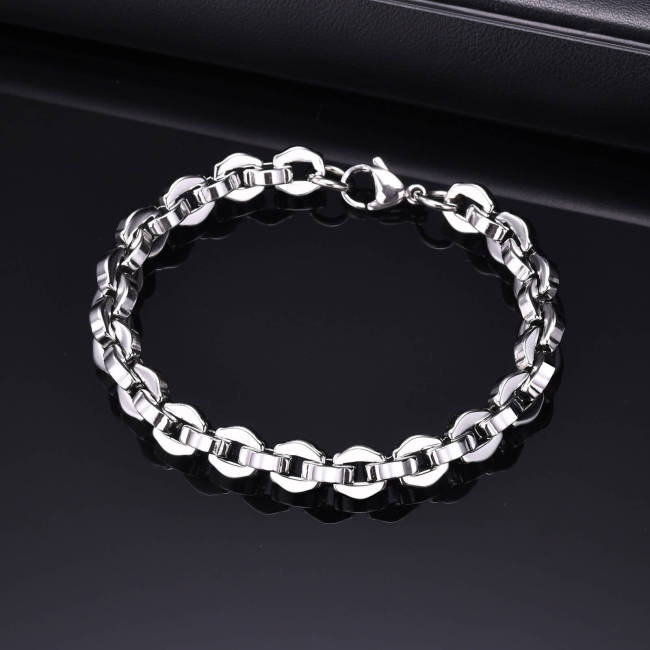 Wholesale Stainless Steel Chunky Chain Bracelet