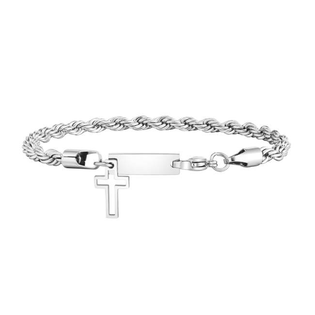 Wholesale Stainless Steel Custom Bracelet with Corss