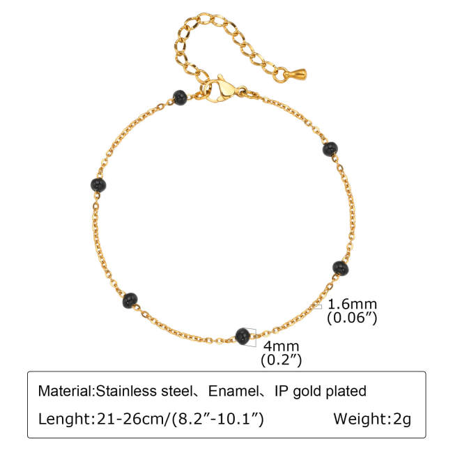 Wholesale Stainless Steel Colorful Foot Chain