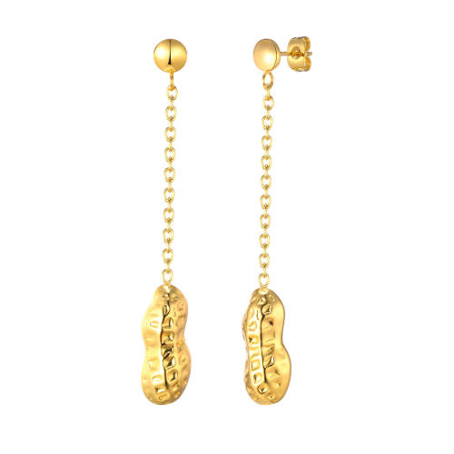 Wholesale Stainless Steel Peanut Earrings
