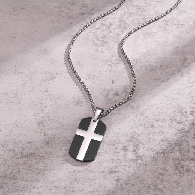 Wholesale Stainless Steel Cross Dog Tag