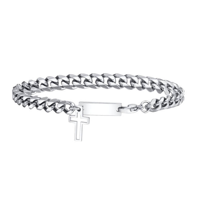 Wholesale Stainless Steel Custom Bracelet with Corss