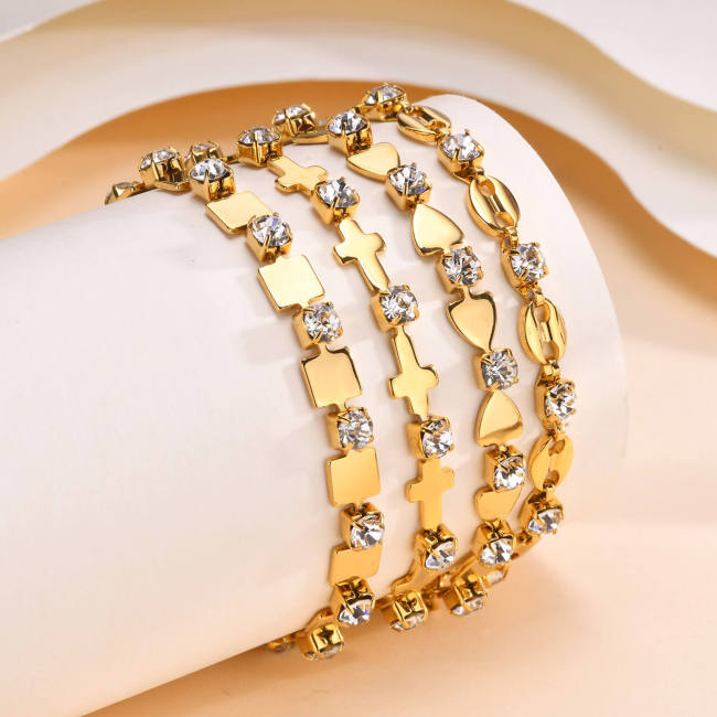 Wholesale Stainless Steel 18K Gold Bracelet