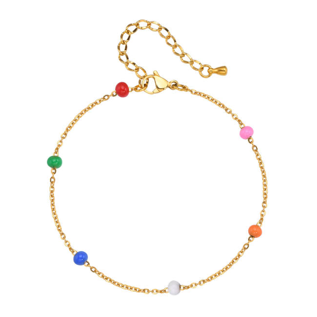 Wholesale Stainless Steel Colorful Foot Chain