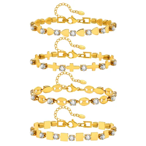 Wholesale Stainless Steel 18K Gold Bracelet