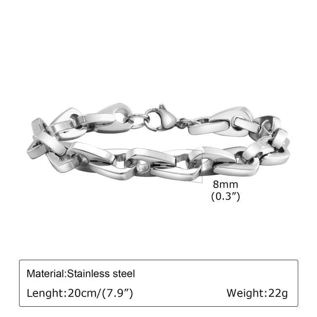 Wholesale Stainless Steel Handmade Chain Bracelet