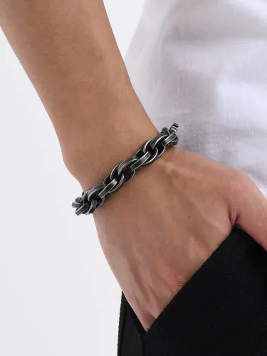 Wholesale Stainless Steel Vintage Twisted Bracelet