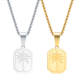 Wholesale Stainless Steel Palm Tree Dog Tag Pendant