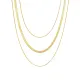 Wholesale Stainless Steel Triple Layered Snake Chain Necklace