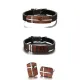Wholesale Stainless Steel Rosewood Veneer Bracelet