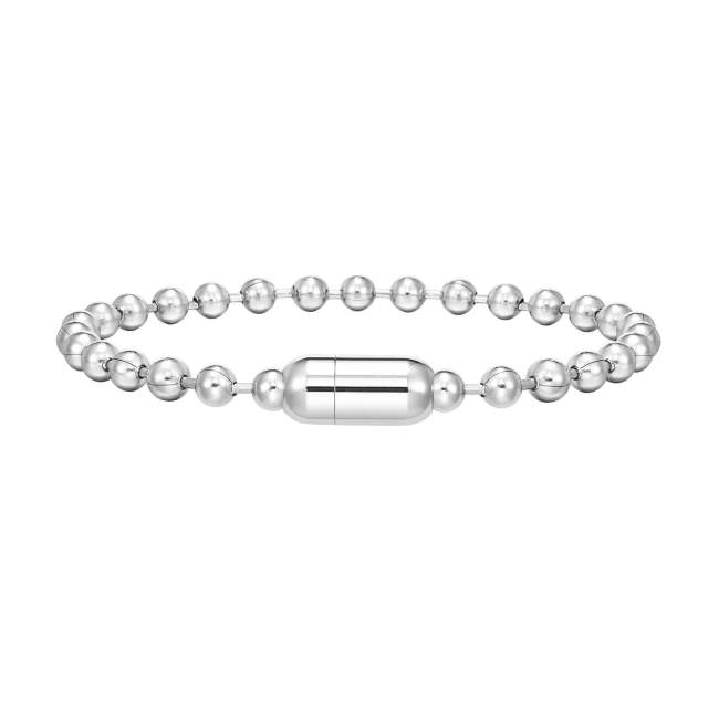 Wholesale Stainless Steel Mens Ball Bead Chain Bracelet