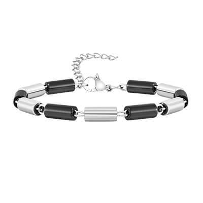 Wholesale Stainless Steel Cylinder Link Chain Bracelet