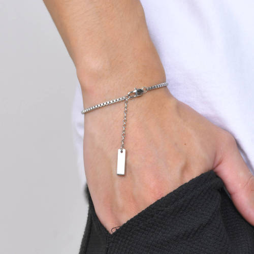 Wholesale Stainless Steel 2MM Box Chain Bracelet