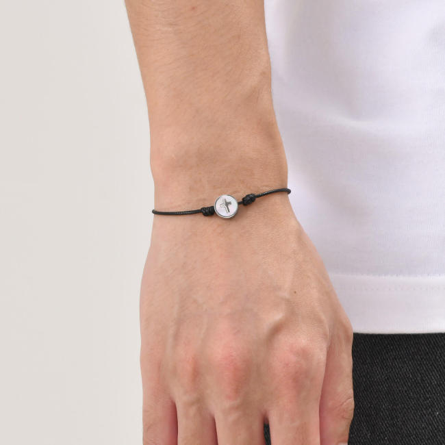 Wholesale Thin Nylon Rope Cross Couple Bracelet