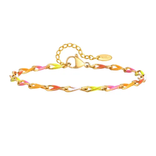 Wholesale Stainless Steel Colorful Chain Bracelet