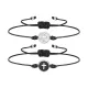 Wholesale Thin Nylon Rope Cross Couple Bracelet