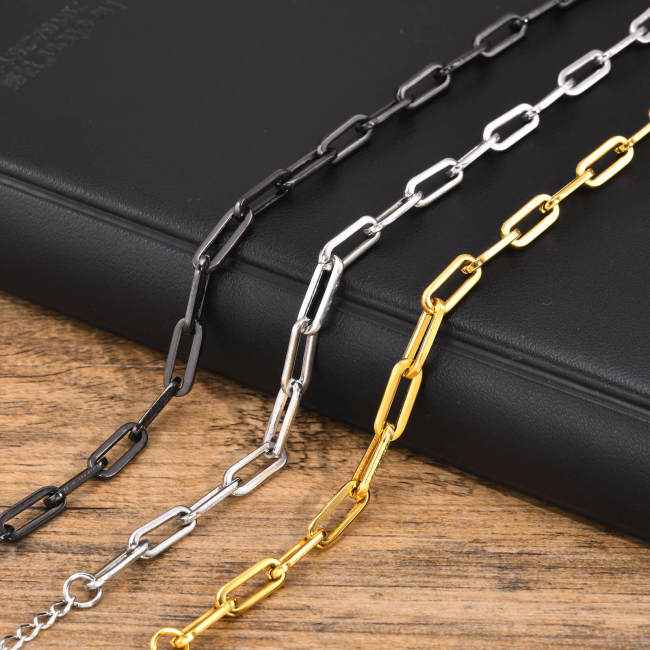 Wholesale Stainless Steel 5MM Paperclip Link Bracelets