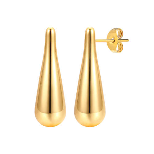 Wholesale Stainless Steel Glossy Drop Earrings